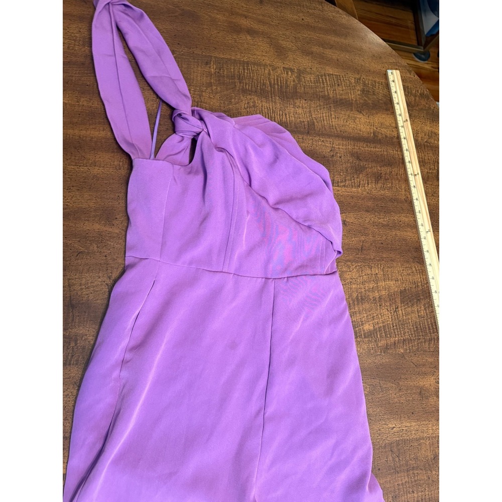 DO+BE Viola One Shoulder Jumpsuit Womens M Purple NWT $68 Cocktail Wedding - Picture 4 of 7